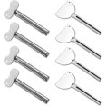 thumbnail image 1 of 8 Pieces Metal Toothpaste Squeezer, Tube Squeezer, Stainless Steel, Squeezer Tube Squeezer, Roller Tube Squeezer Toothpaste, Tube Squeezer for Bathroom, Tube Key Tool for Family Laundry Room Bathroom, 1 of 7