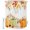 Orange, variant on Extra Long Shower Curtain 72x84 Inch, Orange Green Pumpkins Shower Curtain Waterproof Bathroom Decor, Fall Thanksgiving Maple Leaves Fabric Bath Curtain Set Accessories with Hooks