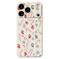 thumbnail image 1 of For iPhone 17 Pro Case Red Grey Socks and Canes Pattern Printing Straight Edge TPU Phone Back Cover, 1 of 5