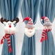 thumbnail image 5 of Yuarrent Tela Navidad ventana cortina hebilla portátil lindo Navidad temática lavable reutilizable hogar sala de estar sombrilla sujetador Kits de decoración para fiestas Muñeco de nieve Yuarrent HA069198-02, 5 of 6