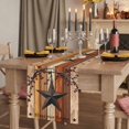thumbnail image 2 of Texas Star Vintage 108 Inch Table Runner, Berry Burnt Orange Brown Wooden Farmhouse Dresser Scarf Cotton & Linen Tablerunner for Dining/Kitchen Island/Holiday Party Décor 13" x 108", 2 of 9