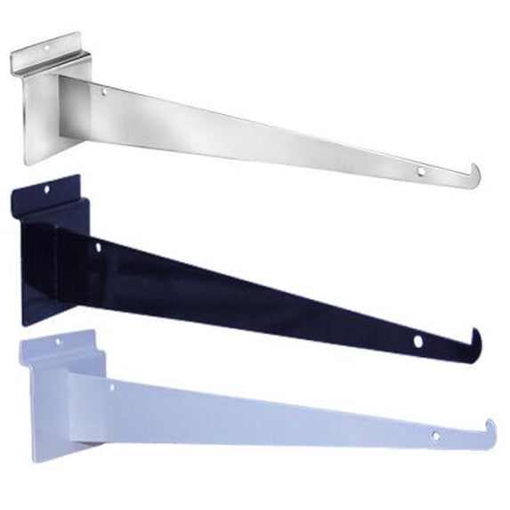 Tucker Rocky 12in. Display Slat Shelf Bracket Black EBL12KB