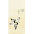 thumbnail image 2 of Koson, Ohara 11x18 Gold Ornate Wood Framed with Double Matting Museum Art Print Titled - Two fighting birds, 2 of 4