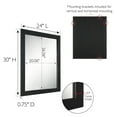 thumbnail image 2 of Design House Shorewood 24" x 30" Rectangular Wall Accent Mirror, Matte Black, 2 of 18