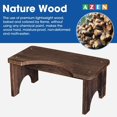 thumbnail image 3 of Taburete de inodoro AZEN Wood Squat para adultos de 7 pulgadas de altura, paquete de 2, 3 of 6
