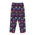 thumbnail image 5 of Daiia mushroom rainbow color Skull Women's Sleep Pant with Pockets and Drawstring,Pajama Pants-Large, 5 of 9