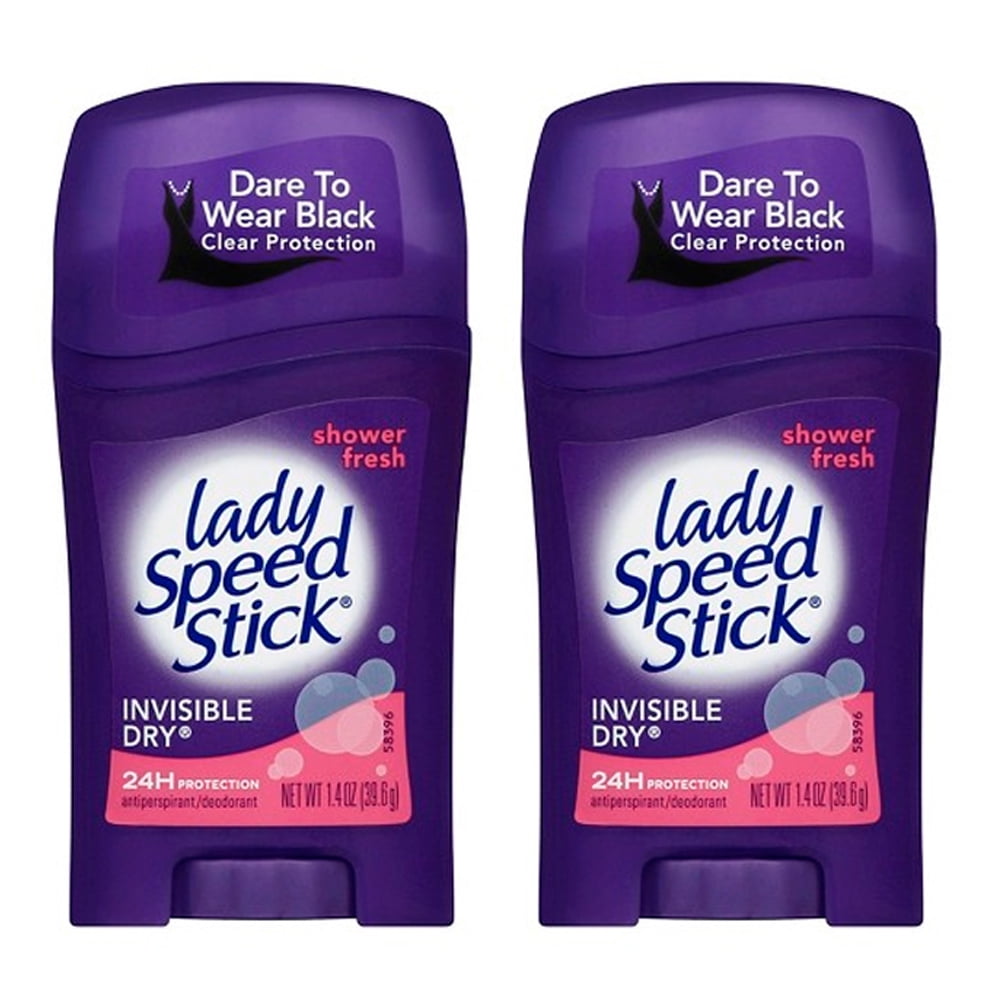 2 Pc Lady Speed Stick Antiperspirant Deodorant Invisible Dry Shower
