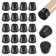 thumbnail image 1 of Uxcell 24-Pack Protectores de Piso para Patas de Silla, Copas de Silicona de 0.75-0.9 Pulgadas, Almohadillas de Muebles de Fieltro, Cubiertas de Patas de Silla [Negro], 1 of 1