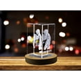 thumbnail image 3 of Captivating 3D Engraved Crystal of a Playful Chimpanzee - Perfect for Animal Lovers and Nature Enthusiasts, 3 of 6
