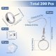 thumbnail image 2 of 1 caja de 200 piezas de accesorios para aretes de cabujón, biseles en blanco para aretes, engastes de aretes de cabujón, aretes de cabujón de acero inoxidable 304 con tuercas para aretes, 2 of 6