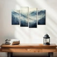 thumbnail image 2 of Elephant Stock Foggy Blue Mountainscape Wall Art - Horizontal Multi Panel Canvas - Living Room Wall Decor - Nature Multi Panel - Blue And Beige Decor - 24" x 14", 2 of 4