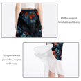 thumbnail image 2 of Bats Beach Skirts Summer Dress Chiffon Women's Casual Polyester Strap Beach Dress for Summer Beach Party, 2 of 6