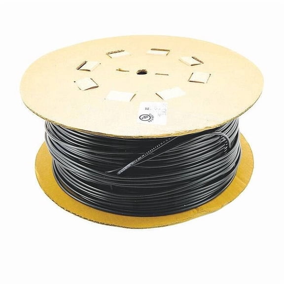 Chevron Plexco Tubing, 1/4 in Dia, 1000 ft L, Black, Polymer 1063776