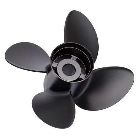 9513-145-17 Rubex 4 Aluminum 4-Blade Propeller - RH, 14.5" Diameter x 17" Pitch, Black