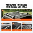 thumbnail image 2 of Universal Roof Rack Cross Bars, 54" Aluminum Roof Rack Crossbars, Fit Raised Side Rail with Gap, 200 lbs Load Capacity, Adjustable Crossbars with Locks, for SUVs, Sedans, and Vans, 2 of 11