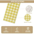 thumbnail image 2 of Watercolor Yellow White Buffalo Check Plaid Table Runner Gingham Tablecloth Farmhouse Spring Summer Easter Home Kitchen Table Decorations-13×90'''', 2 of 6