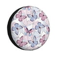 thumbnail image 1 of Fotbe Butterflies in Pastel Funda de Llanta de Repuesto con Estampado, Engrosada, Ajuste Universal para Jeep, Remolque, RV, SUV, Camión-14 inch, 1 of 6
