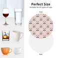 thumbnail image 7 of Bingfone Vintage Cute Panda Leather Drinks Coasters with Set of 6,Suitable for Home Kitchen,Coffee Cup Coasters Home Gift, 7 of 7