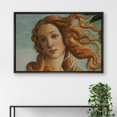 thumbnail image 3 of IDEA4WALL Framed Wall Art The Birth of Venus by Sandro Botticelli Historic Cultural Illustrations Fine Art Vintage Retro Canvas Print for Cafe Shop, Restaurant, Lobby - Black 16"x24", 3 of 5