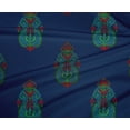 thumbnail image 4 of oneOone Polyester Lycra Navy Blue Fabric Floral & Paisley Block Sewing Craft Projects Fabric Prints By Yard 56 Inch Wide, 4 of 4
