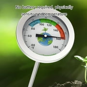 Long Stem Compost Soil Thermometer FastResponse Measuring Probe 10~76°C