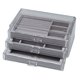 thumbnail image 3 of Caja de almacenamiento de joyas, antioxidante, para pendientes, collares, franela, acrílico, caja de joyería exquisita de alta gama, artefacto, 3 of 5