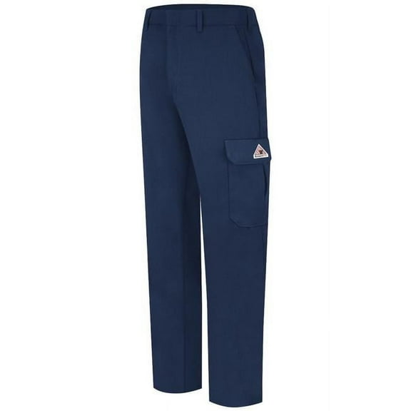 Bulwark PMU2NV-35-34 Mens Lightweight FR Cargo Pant, Navy - Size 35 - 34 in. Inseam