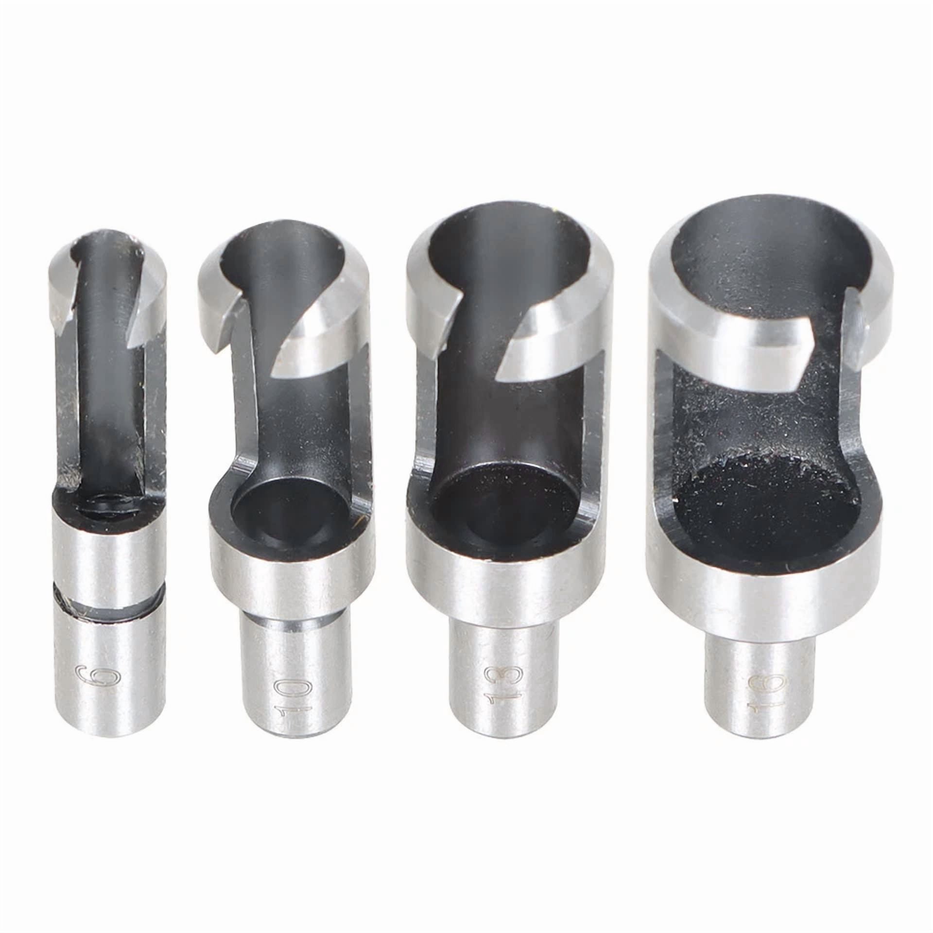 Lablt 8Pcs Carbon Steel Drill Bit Set Wood Plug Dowel Maker Hole Cutter