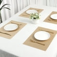 thumbnail image 7 of REGALWOVEN 6 Pack Place Mats, Placemats for Kitchen Dining Table Decor Heat Resistant Table Placemats Wipeable Table Mat Gold 18*12in, 7 of 7