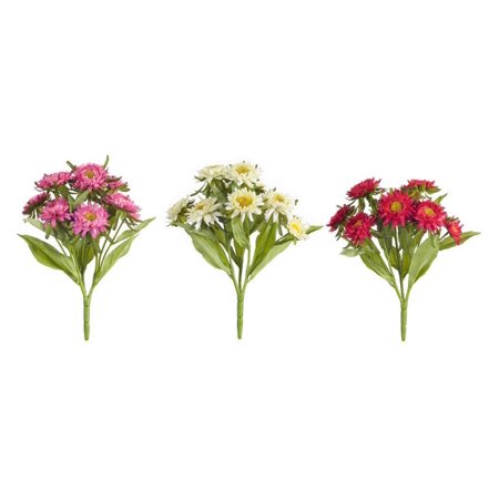 - Set of 3 Elegant Spring Inspired Artificial Chrysanthemum Bush Sprays 11.5