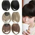 thumbnail image 2 of comerut Girls Clip-in Front Hair Extension Wig Straight Synthetic Fringe Bang Hairpiece, 2 of 8