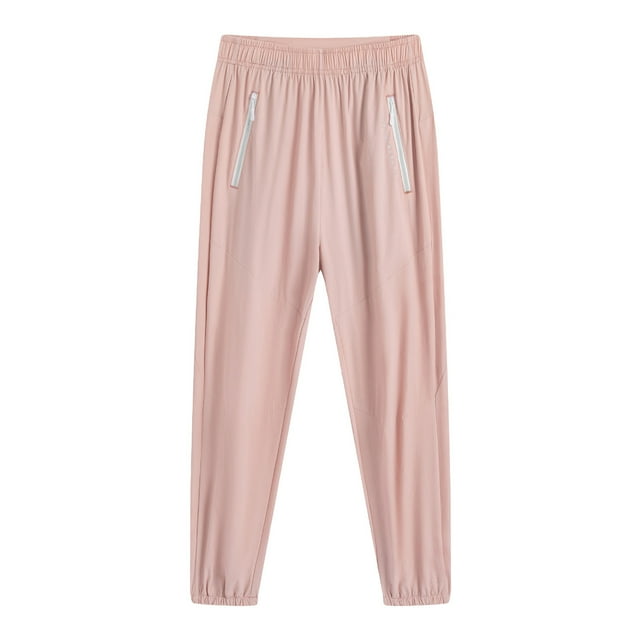 AherBiu Pantalon de Golf pour Femmes Taille Haute Extensible Séchage Rapide Léger Pantalon de Randonnée et de Course en Plein Air avec Poches Zippées