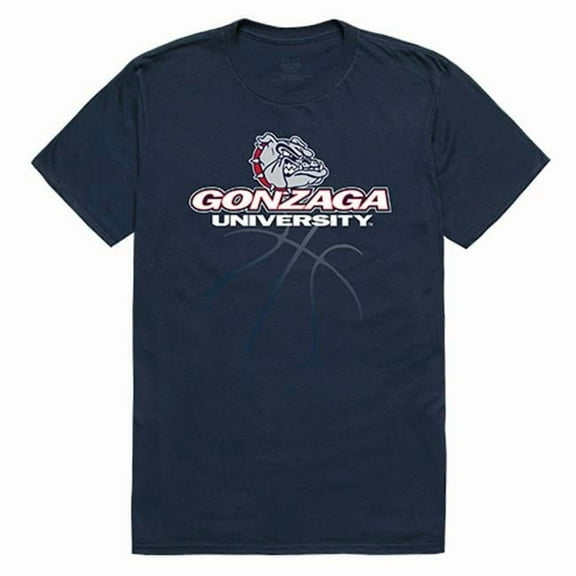 Gonzaga University College Basketball Tee Shirt - Navy - Medium