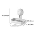 Nrmrqz WallMounted NoNeedToPunch Suction Cups Soap BoxDurable ABS