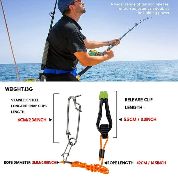 2 Pcs Power Grip Plus Line Release, 17 Inches Downrigger Release