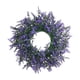 thumbnail image 4 of Corona botín púrpura, adorno colgante en la pared de escritorio, anillo Floral Artificial para bodas, jardín, chimeneas, interiores y exteriores Pequeño, 4 of 8