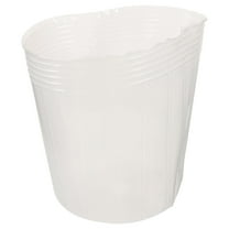 Beaupretty 10Pcs Clear Plastic Plant Troughs for Outdoor Flower Pots and Garden Planter Inserts