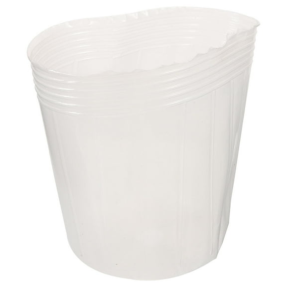 Beaupretty 10Pcs Clear Plastic Plant Troughs for Outdoor Flower Pots and Garden Planter Inserts