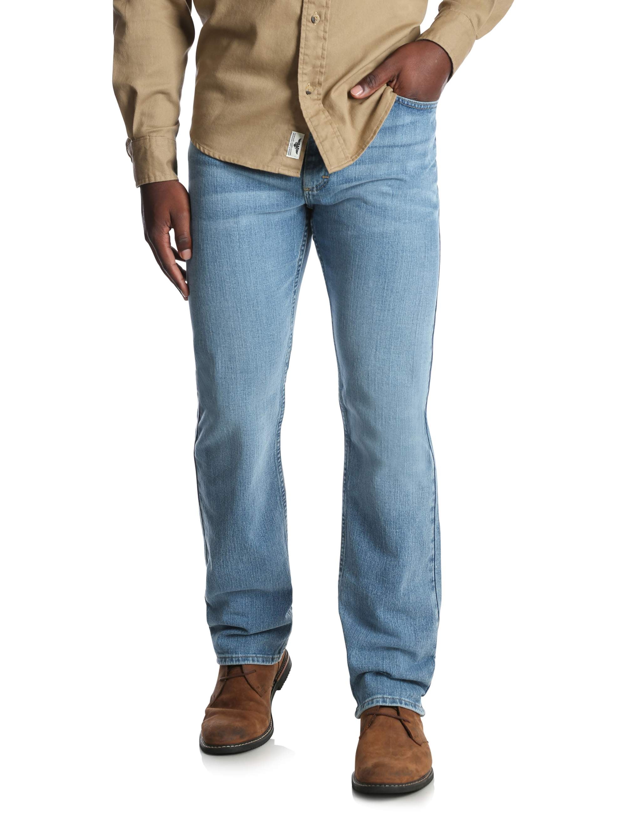 Noodlottig slaaf Persona Wrangler Men's and Big Men's Regular Fit Jeans with Flex - Walmart.com