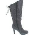 thumbnail image 6 of TOP Moda Page-65 Women's Knee Lace-up High Heel Boots, 6 of 7
