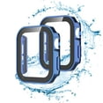 thumbnail image 3 of Njjex Apple Watch Series 7 / 8 Case, Apple Watch 7 / 8 Screen Protector 41mm 45mm Tempered Glass Water-Resistant Hard PC Protective Case for Apple Watch Series 7/8 (45mm, Blue), 3 of 7
