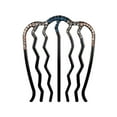 thumbnail image 6 of Eosunjian Hair Comb Cubic Zirconic Stable Waved Anti-slip Lightweight Hair Decoration Decorative Smooth Hair Bund Comb Hair Styling Tool, 6 of 13
