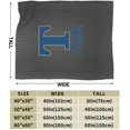 thumbnail image 3 of Trine University Logo Fleece Blanket, Very Soft Microfiber Flannel Blanket for Couch Warm and Cozy for All Seasons, 3 of 6