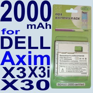 Axim X3i Axim X30 2000mAh Battery for DELL Axim X3 