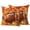 Sienna, variant on Boho Geometric Outdoor Pillow Covers 16"x16" Set of 2,Waterproof Throw Pillow Covers for Patio Furniture,Orange Blue Abstract Patterned Gold Stripes Decorative Cushion Pillowcases for Garden Sofa