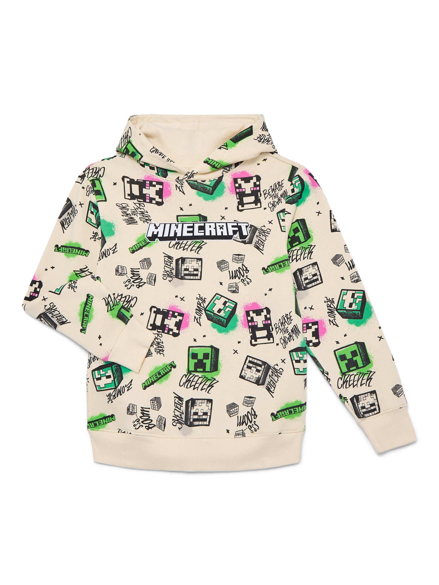 Minecraft, Boys' & Big Boys' Graphic Hoodie, Sizes 4-18