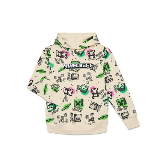Minecraft, Boys' & Big Boys' Graphic Hoodie, Sizes 4-18