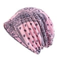 thumbnail image 4 of Unisex Printed Slouchy Knit Hat Scarf Dual Purpose Ear Protection Beanie, 4 of 5
