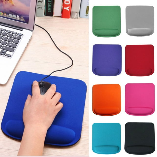 HLONK Mouse Pad Pads for Computers Sponge Nonslip with Wrist Rest Lightweight Mousepad for Office Gaming Computer Laptop Mac Pain Relief at Home Or Work