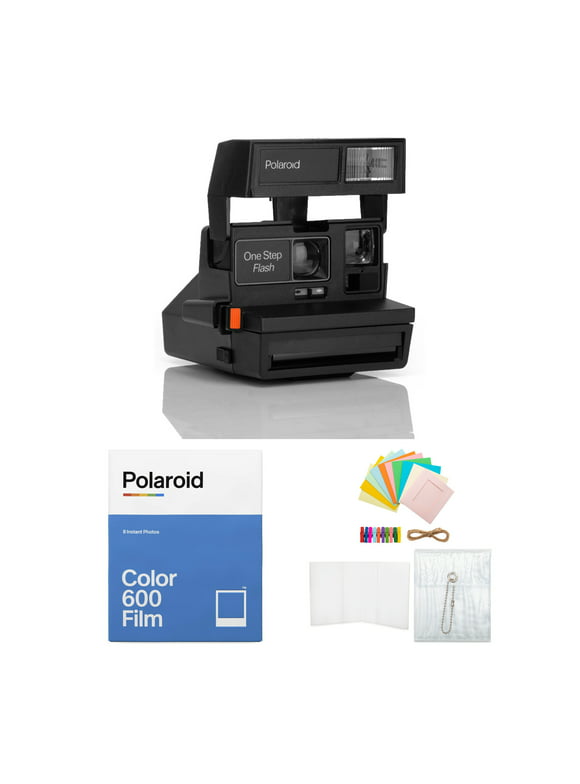 Polaroid 600 OneStep Flash Instant Camera with Color 600 Film & Accessory Bundle